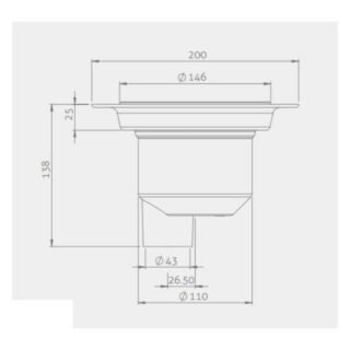 Impey Aqua Dec Vinyl Flooring Rectangular Wetroom Former Tray With Vertical Outlet Gravity Waste And Waste Grate - Image 10