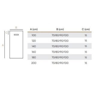 Acquabella Alma Slate Rectangular Shower Tray - Blanco - Image 16