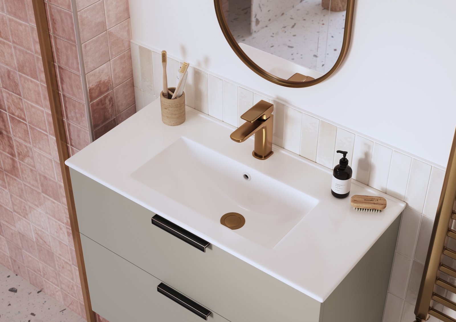 Bodha Bath Filler - Brushed Bronze - Image 3