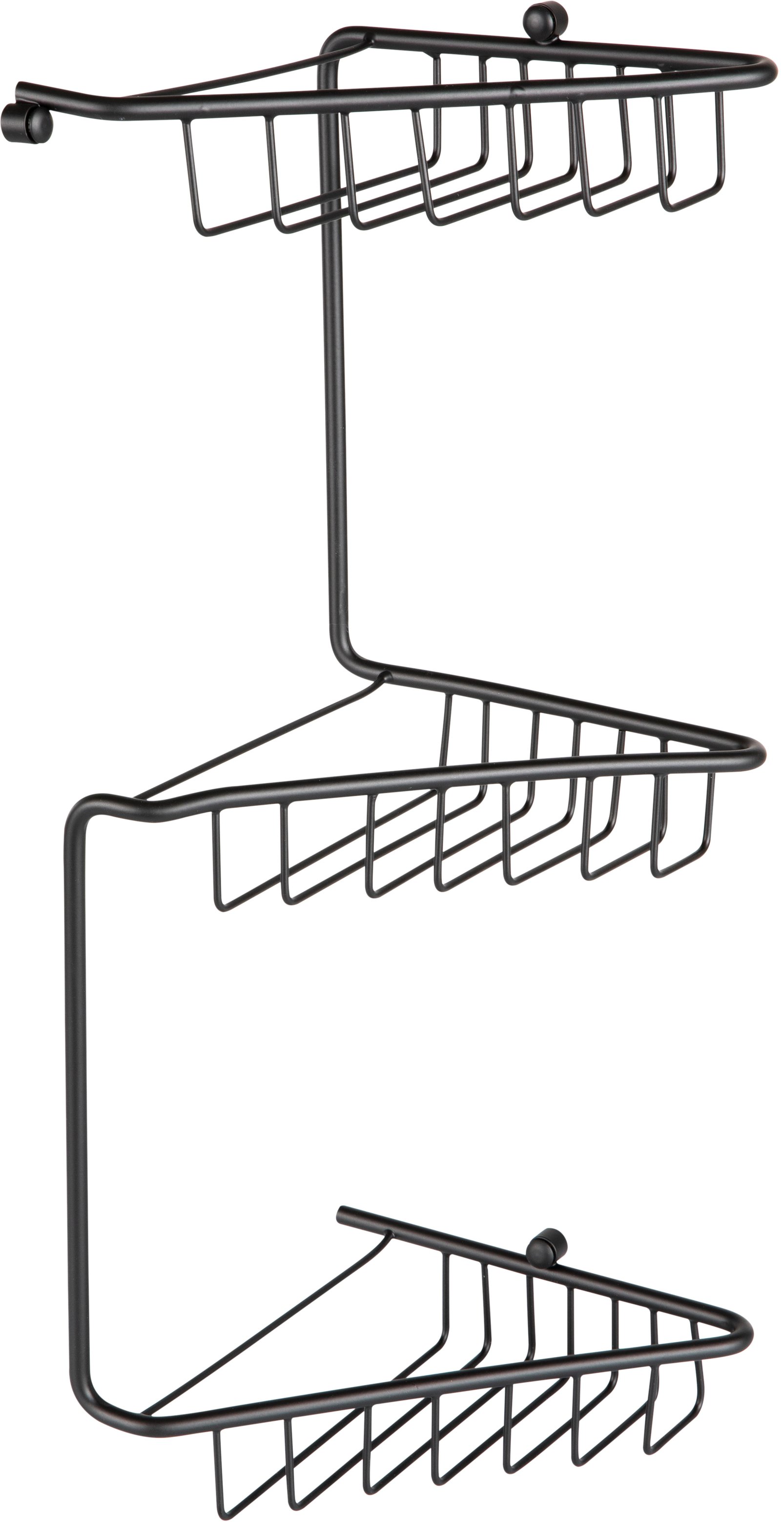 Esha 3-Tier Corner Shower Caddy - Black