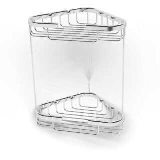 Nira 2-Tier Storage Basket - Chrome