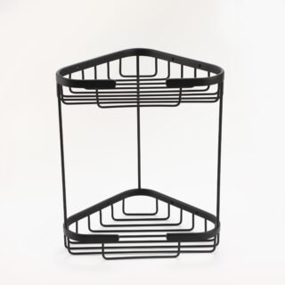 Nira 2-Tier Storage Basket - Black