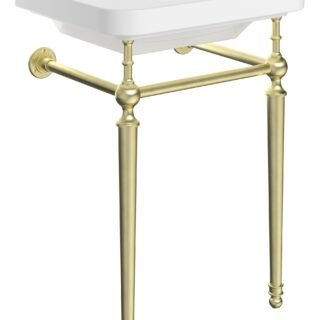 Tvara 610mm 1TH Console Basin - Brushed Brass