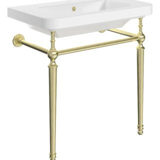 Tvara 810mm 1TH Console Basin - Brushed Brass