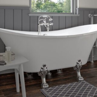 Pravaah Freestanding 1760x710x775mm 0TH Bath w/Feet - Image 4