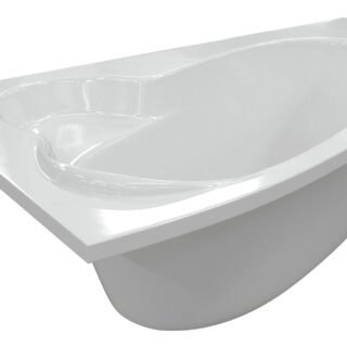 Aarna 1500x950x600mm 0TH Offset Corner Bath w/Legs (LH) - Image 2