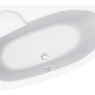 Aarna 1500x950x600mm 0TH Offset Corner Bath w/Legs (LH) - Image 4