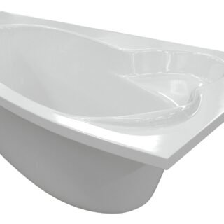Aarna 1500x950x600mm 0TH Offset Corner Bath w/Legs (RH) - Image 2