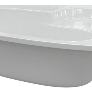 Aarna 1500x950x600mm 0TH Offset Corner Bath w/Legs (RH) - Image 1