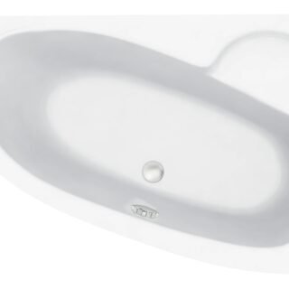 Aarna 1500x950x600mm 0TH Offset Corner Bath w/Legs (RH) - Image 4