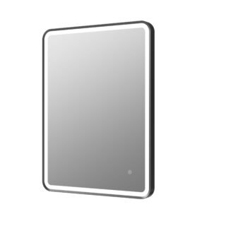 Kubera 600mm Rectangle Front-Lit LED Mirror - Matt Black