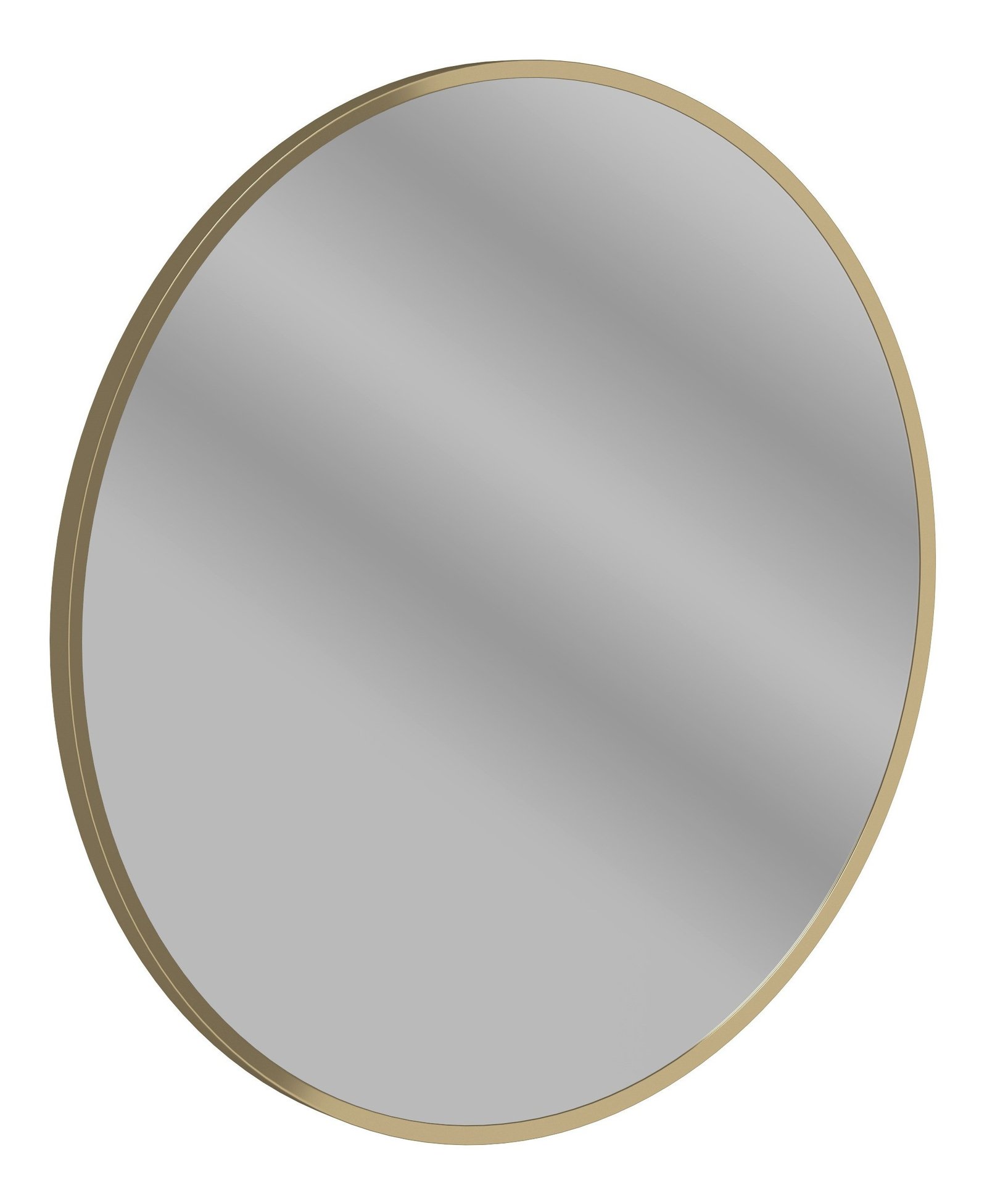 Kiran 600mm Round Mirror - Brushed Bronze