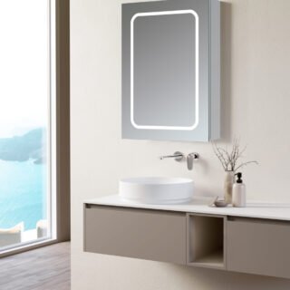 Ridhi 500mm 1 Door Front-Lit LED Mirror Cabinet - Image 3