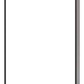 Tvara 500x700mm Rounded Front-Lit LED Mirror - Black - Image 3