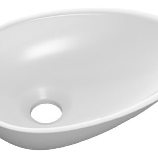 Nira 320x220mm Mini Resin Washbowl - White