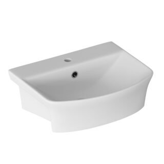 Sina 500x400mm 1TH Semi Recessed Basin