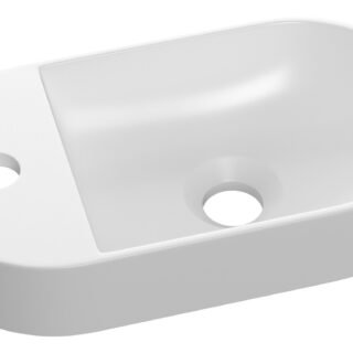 Amaira 380x200mm Mini Resin Washbowl - White