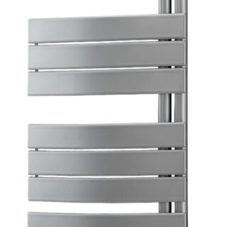 Chatur Curved Panel Ladder Radiator (550x1080x49mm) - Chrome - Image 1