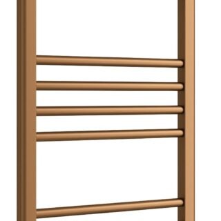 Gahana Straight 30mm Ladder Radiator (500x800x30mm) - Brushed Bronze