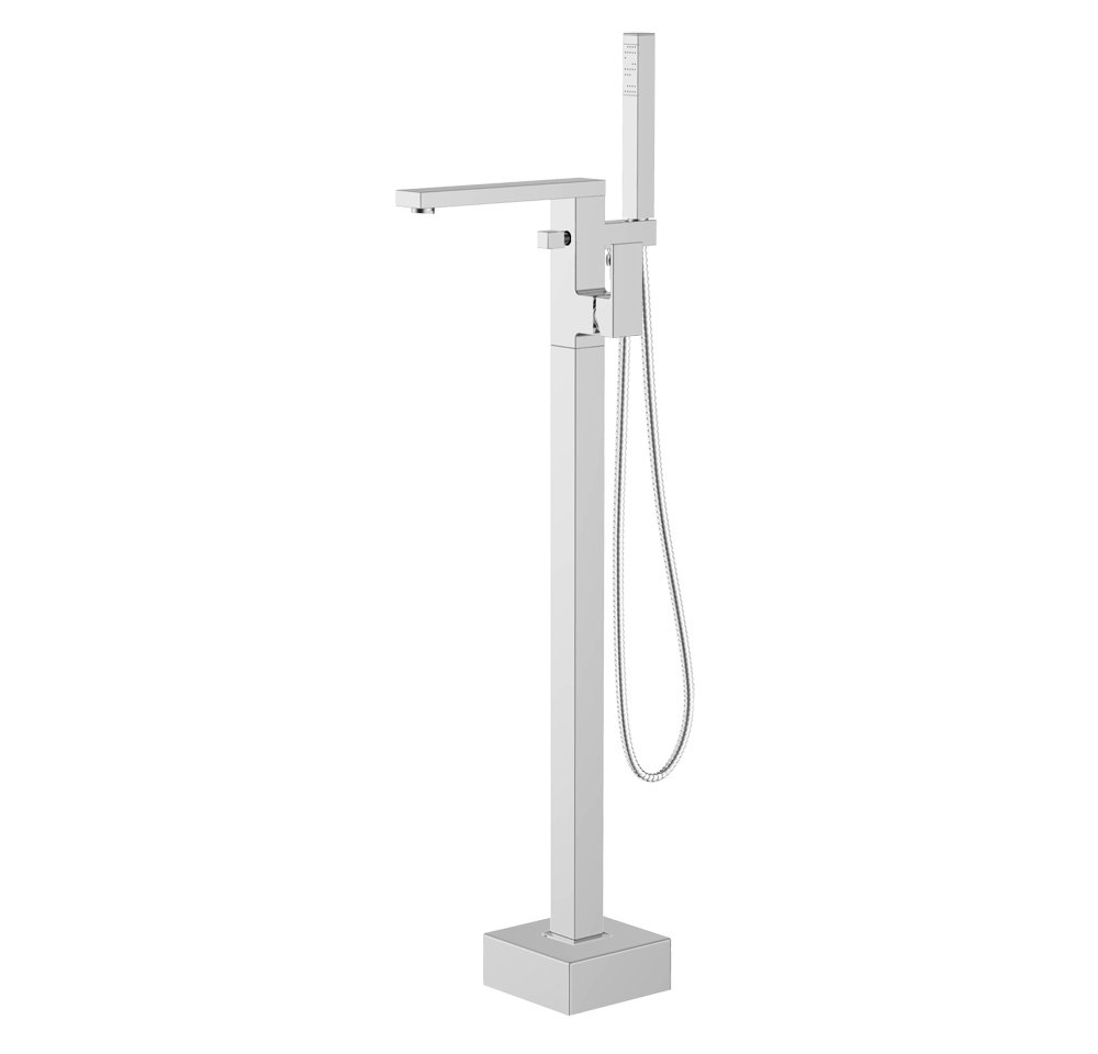 Zira Floor Standing Bath/Shower Mixer - Chrome
