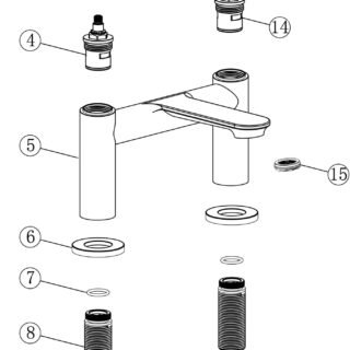 Loka Bath Filler - Chrome - Image 2