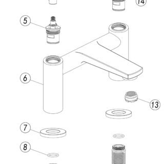 Charvi Bath Filler - Chrome - Image 2