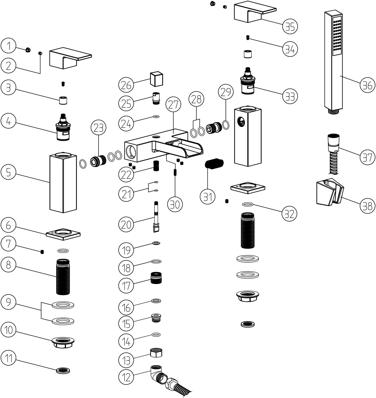 Mira Bath/Shower Mixer - Chrome - Image 2
