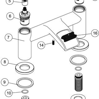 Rivya Bath Filler - Chrome - Image 2