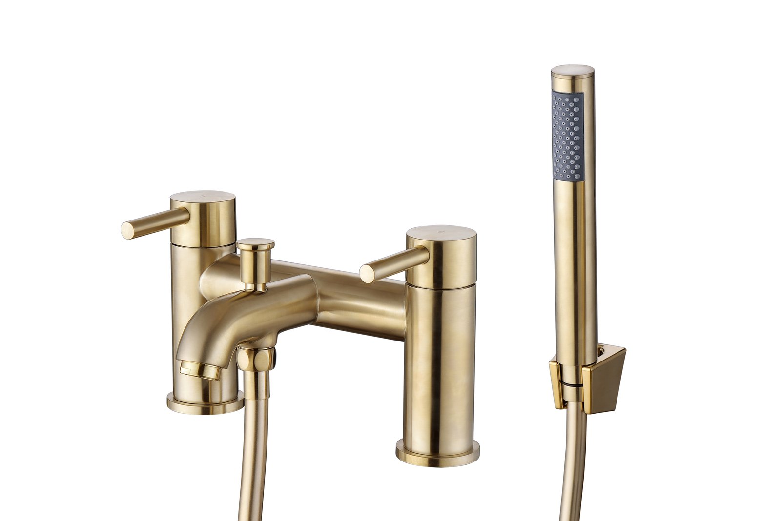 Pravaah Bath/Shower Mixer & Bracket - Brushed Brass