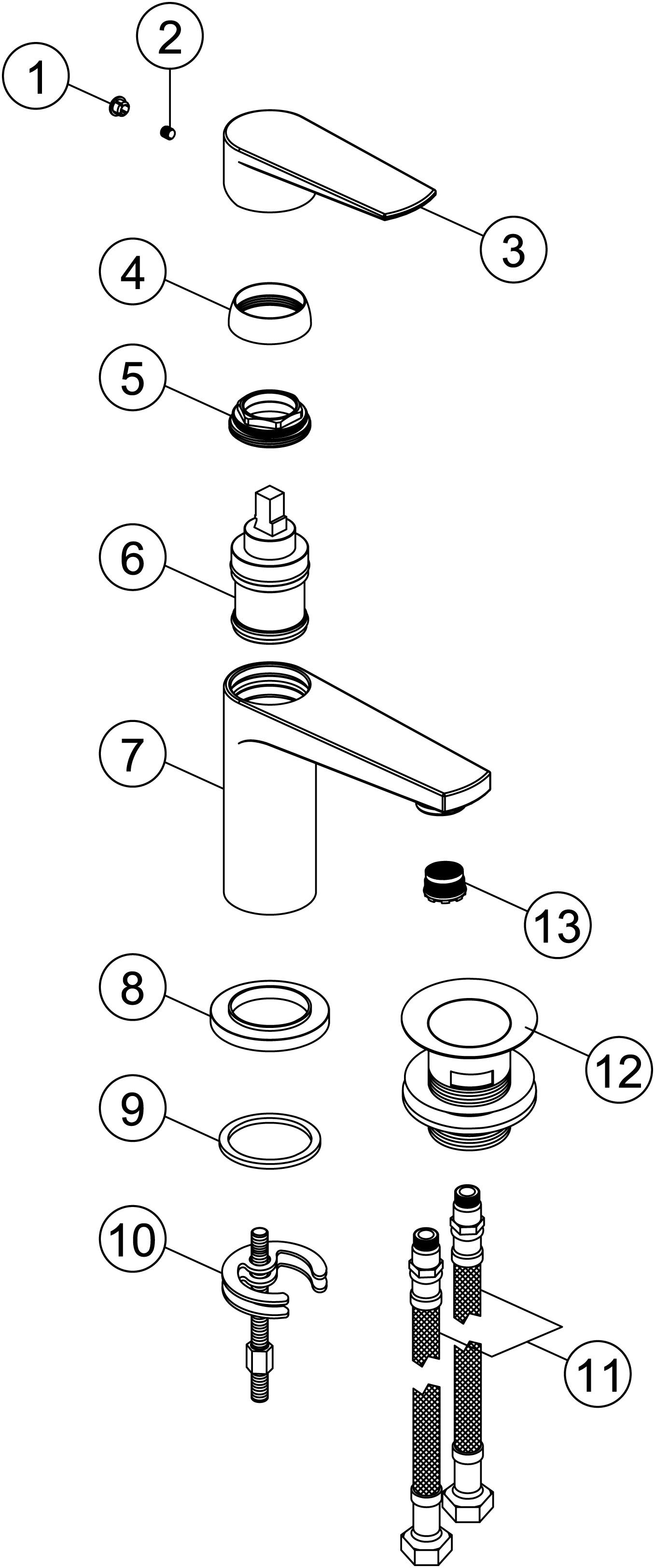 Charvi Basin Mixer - Chrome - Image 2