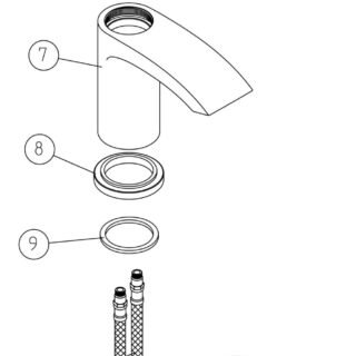 Vira Cloakroom Basin Mixer - Chrome - Image 2