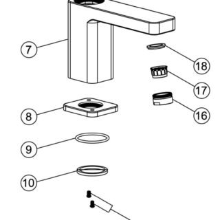 Aarva Basin Mixer & Waste - Chrome - Image 2