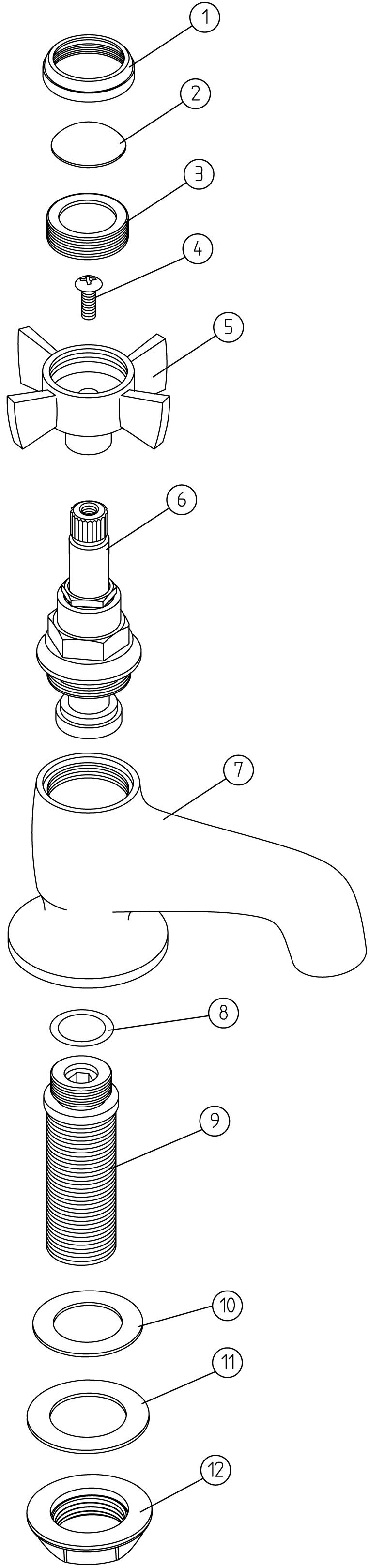 Bandha Basin Taps - Chrome - Image 2