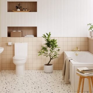 Lavya 500x390mm 1TH Basin & Full Pedestal - Image 2