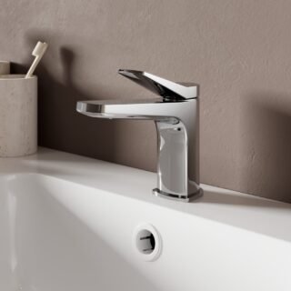 Nira Basin Mixer & Waste - Brushed Brass - Image 2